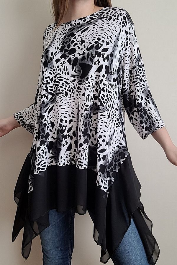 Nauja leopardo rašto tunika
