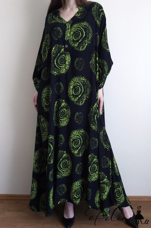 Mde Pompadur ilga štapelinė suknelė