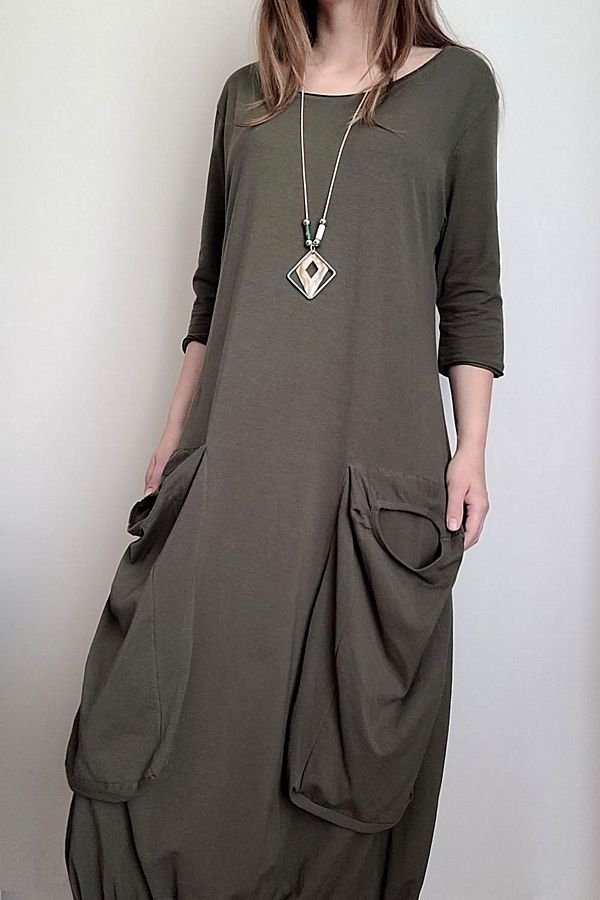 Nauja suknelė giliomis kišenėmis XL - 2XL